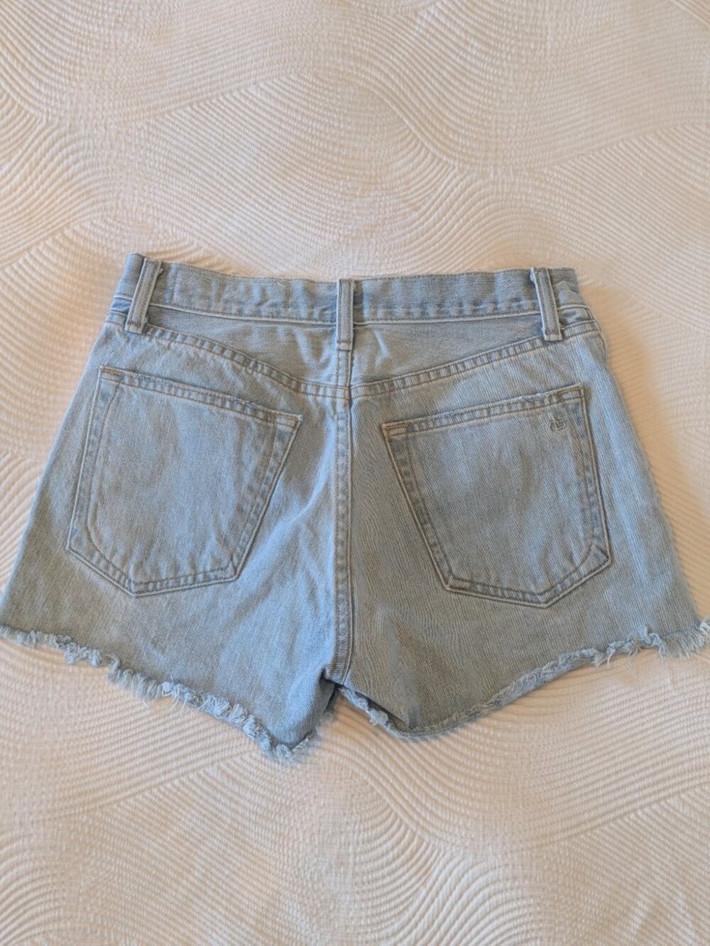 Rag & Bone Distressed Denim Shorts – Size 25 - Picture 2 of 3
